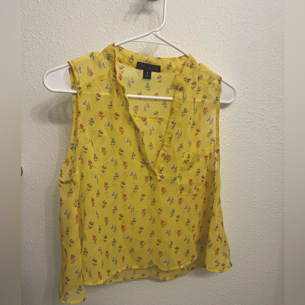 Love Couture floral tank top